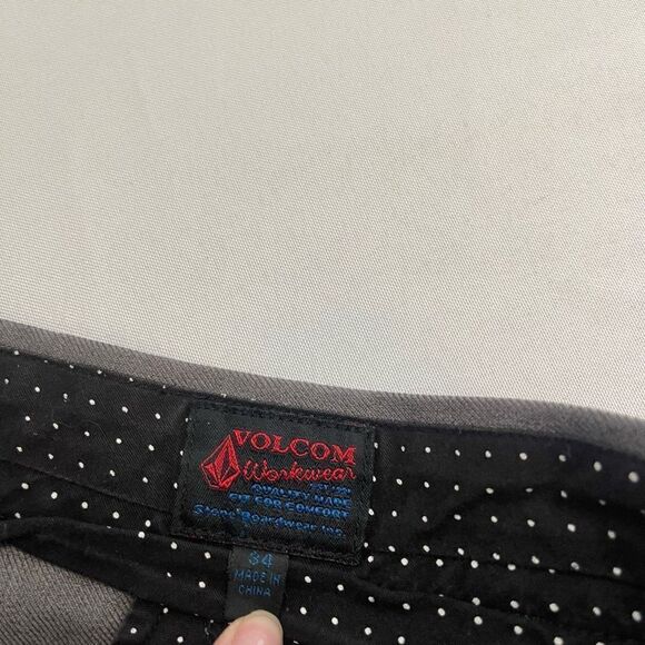 Volcom Workwear Grey Chino Pants Size 34 X 31 - Picture 6 of 10